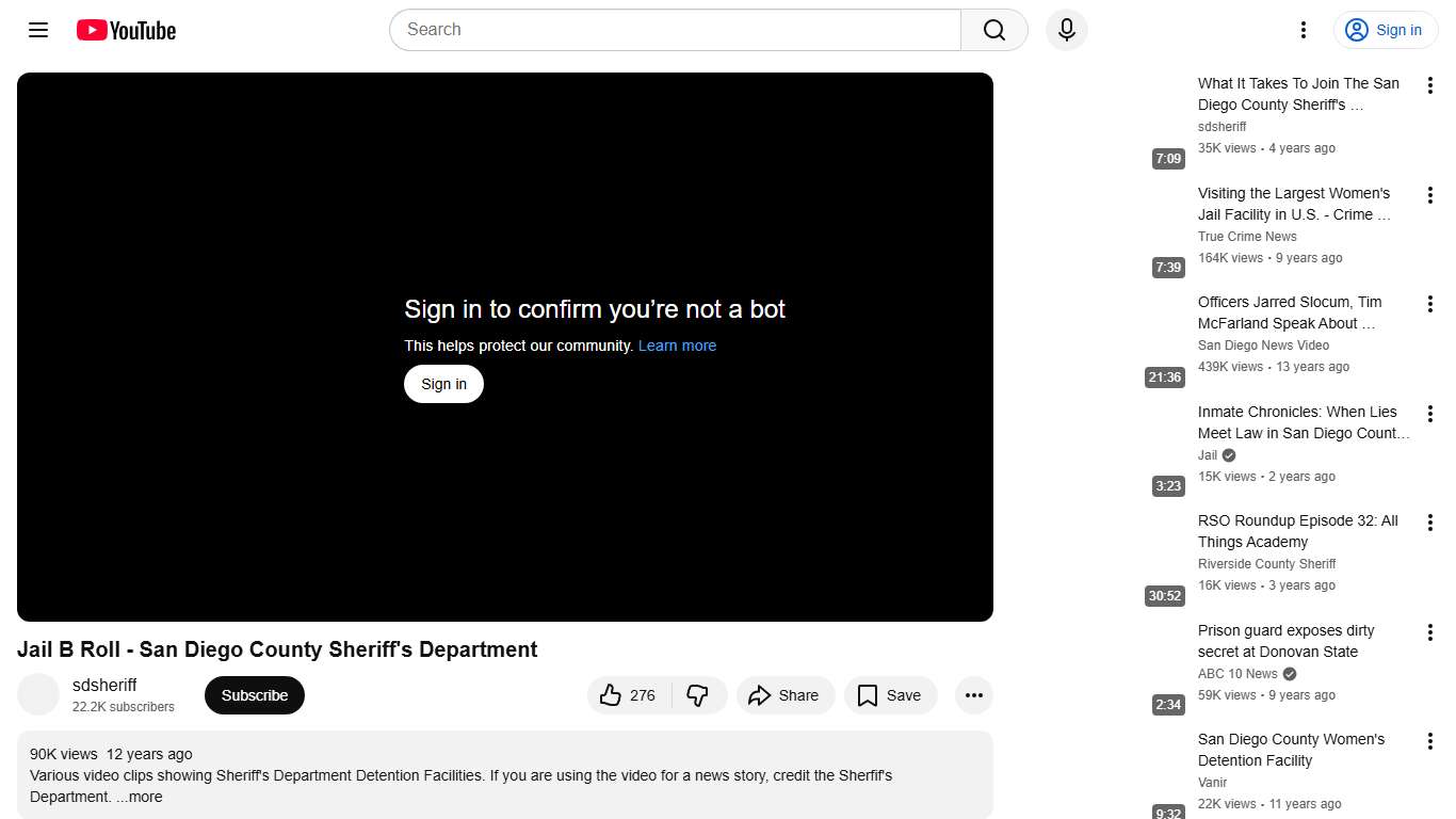 Jail B Roll - San Diego County Sheriff's Department - YouTube